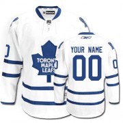 Reebok Toronto Maple Leafs Youth White Authentic Away Customized Jersey