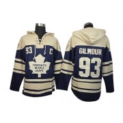 Old Time Hockey Toronto Maple Leafs NO.93 Doug Gilmour Men's Jersey (Royal Blue Authentic Sawyer Hooded Sweatshirt)