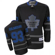 Reebok Toronto Maple Leafs NO.93 Doug Gilmour Men's Jersey (Black Ice Authentic)