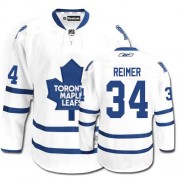 Reebok Toronto Maple Leafs NO.34 James Reimer Youth Jersey (White Premier Away)