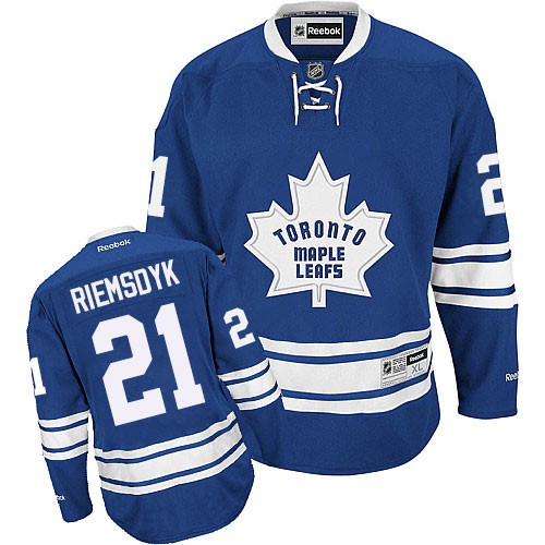 Reebok Toronto Maple Leafs NO.21 James Van Riemsdyk Men's Jersey (Royal Blue Premier New Third)