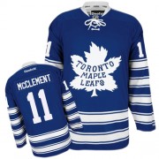 Reebok Toronto Maple Leafs NO.11 Jay McClement Men's Jersey (Royal Blue Authentic 2014 Winter Classic)
