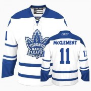 Reebok Toronto Maple Leafs NO.11 Jay McClement Men's Jersey (White Authentic Third)