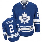 Reebok Toronto Maple Leafs NO.2 Luke Schenn Men's Jersey (Royal Blue Premier New Third)