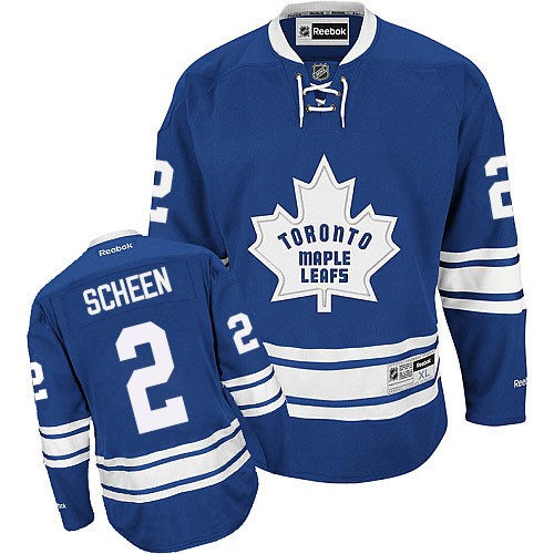 Reebok Toronto Maple Leafs NO.2 Luke Schenn Youth Jersey (Royal Blue Authentic New Third)