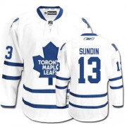 Reebok Toronto Maple Leafs NO.13 Mats Sundin Men's Jersey (White Authentic Away)