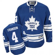 Reebok Toronto Maple Leafs NO.4 Cody Franson Men's Jersey (Royal Blue Premier New Third)