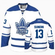 Reebok Toronto Maple Leafs NO.13 Mats Sundin Men's Jersey (White Authentic Third)