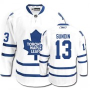 Reebok Toronto Maple Leafs NO.13 Mats Sundin Men's Jersey (White Premier Away)