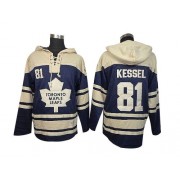 Old Time Hockey Toronto Maple Leafs NO.81 Phil Kessel Men's Jersey (Royal Blue Authentic Sawyer Hooded Sweatshirt)