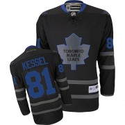 Reebok Toronto Maple Leafs NO.81 Phil Kessel Men's Jersey (Black Ice Authentic)