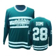 CCM Toronto Maple Leafs NO.28 Tie Domi Men's Jersey (Green Authentic Throwback)