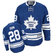 Reebok Toronto Maple Leafs NO.28 Tie Domi Men's Jersey (Royal Blue Authentic New Third)