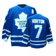 CCM Toronto Maple Leafs NO.7 Tim Horton Men's Jersey (Royal Blue Authentic Throwback)