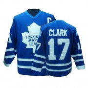 CCM Toronto Maple Leafs NO.17 Wendel Clark Men's Jersey (Royal Blue Authentic Throwback)