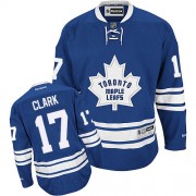 Reebok Toronto Maple Leafs NO.17 Wendel Clark Men's Jersey (Royal Blue Authentic New Third)