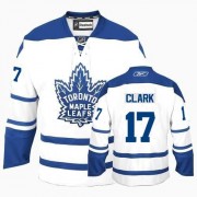 Reebok Toronto Maple Leafs NO.17 Wendel Clark Men's Jersey (White Authentic Third)