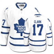 Reebok Toronto Maple Leafs NO.17 Wendel Clark Men's Jersey (White Premier Away)