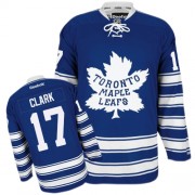 Reebok Toronto Maple Leafs NO.17 Wendel Clark Youth Jersey (Royal Blue Authentic 2014 Winter Classic)