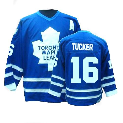 CCM Toronto Maple Leafs NO.16 Darcy Tucker Men's Jersey (Royal Blue Premier Throwback)
