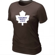 Toronto Maple Leafs Women's Team Logo Short Sleeve T-Shirt - Brown