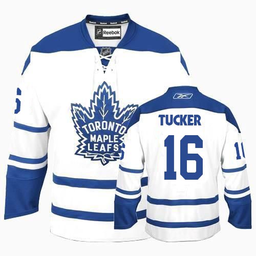Reebok Toronto Maple Leafs NO.16 Darcy Tucker Men's Jersey (White Authentic Third)