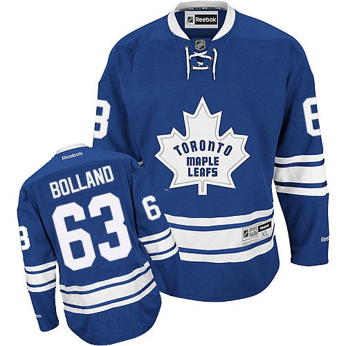 Reebok Toronto Maple Leafs NO.63 Dave Bolland Men's Jersey (Royal Blue Authentic New Third)