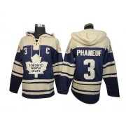Old Time Hockey Toronto Maple Leafs NO.3 Dion Phaneuf Men's Jersey (Royal Blue Authentic Sawyer Hooded Sweatshirt)