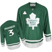 Reebok Toronto Maple Leafs NO.3 Dion Phaneuf Men's Jersey (Green Premier St Patty's Day)